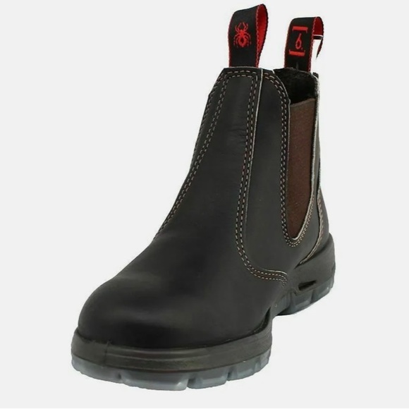Redback Bobcat Claret Chelsea Style Elastic Sided Soft Toe Work Boots - Picture 2 of 5